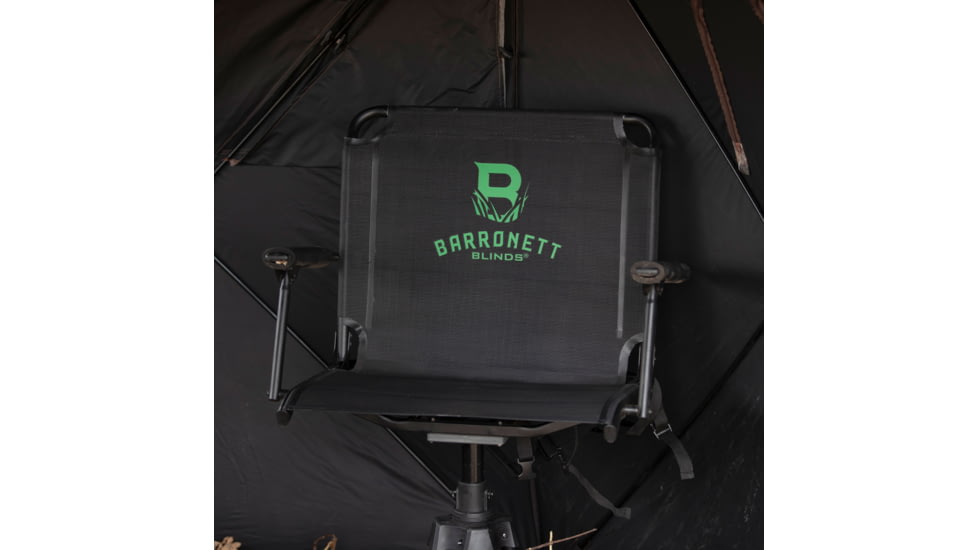 Barronett Blinds Deluxe Wide 360 Swivel Chair, Black, BC107