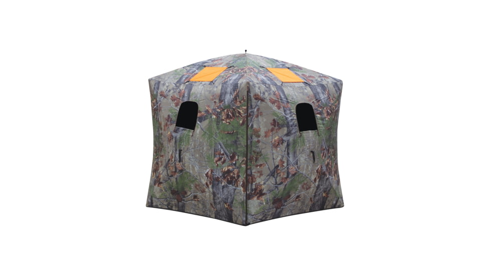 Barronett Blinds Feather Five Hub Hunting Blind, Bloodtrail Backwoods, 4-Person, FF500BW