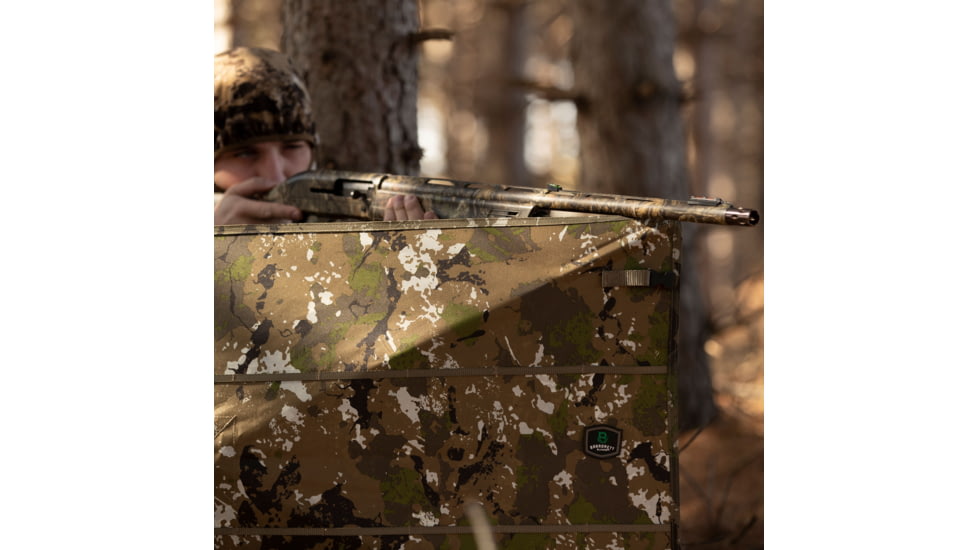 Barronett Blinds Field Shield Portable Hunting Panel Blind, Crater Thrive, 1-Person, FS100CT