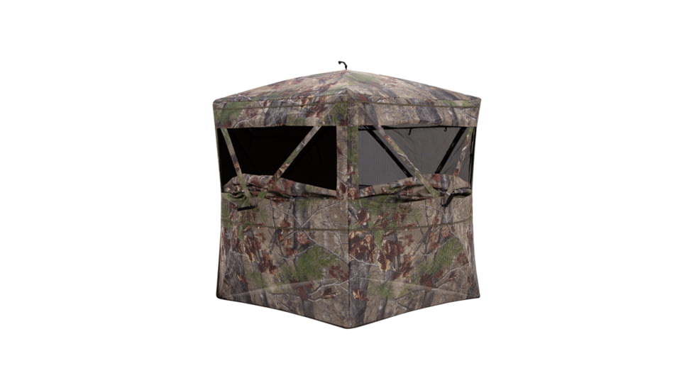 Barronett Blinds Insight, See-Through Hunting Blind, View-Through Fabric, Silent Shooting Windows, Bloodtrail Backwoods, 68in x 71in x 71in, Bloodtrail Backwoods, 2-Person, NS200BW