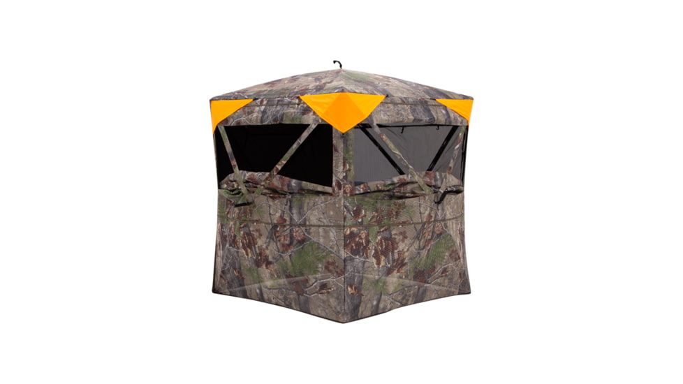 Barronett Blinds Insight, See-Through Hunting Blind, View-Through Fabric, Silent Shooting Windows, Bloodtrail Backwoods, 68in x 71in x 71in, Bloodtrail Backwoods, 2-Person, NS200BW