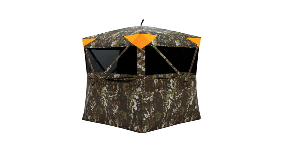 Barronett Blinds Overwatch, Portable Hunting Blind, View-Through Mesh, Silent Shooting Windows, Crater Harvest, 75in x 88in x 88in, VR400CH, Crater Harvest, 75in x 88in x 88in, VR400CH