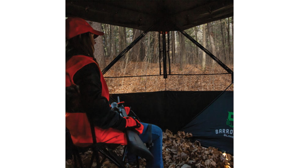 Barronett Blinds Overwatch, Portable Hunting Blind, View-Through Mesh, Silent Shooting Windows, Crater Harvest, 75in x 88in x 88in, VR400CH, Crater Harvest, 75in x 88in x 88in, VR400CH