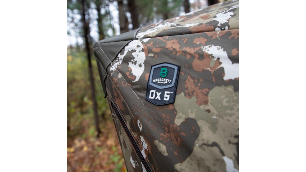 Barronett Blinds Ox 5, Portable Hunting Blind, Durable OxHide Fabric, Panoramic Shooting Window, Crater Harvest, 72in x 96in x 96in, BX550CH, Crater Harvest, 72in x 96in x 96in, BX550CH