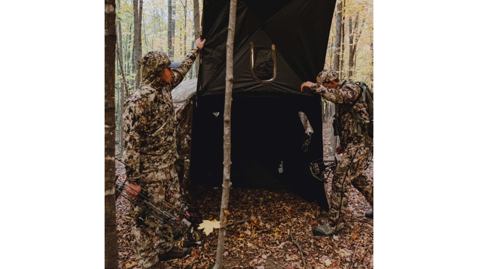 Barronett Blinds Pentagon Heavy Duty Hunting Blinds, Crater Harvest, 4-Person, PTHD550CH