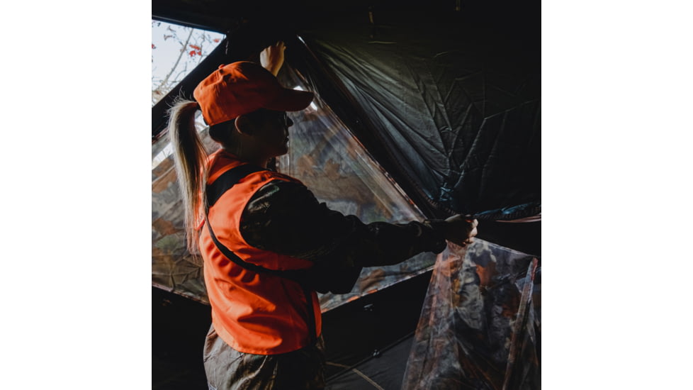 Barronett Blinds Prowler 350 Hunting Blind, Bloodtrail Woodland Camo, 012642022289