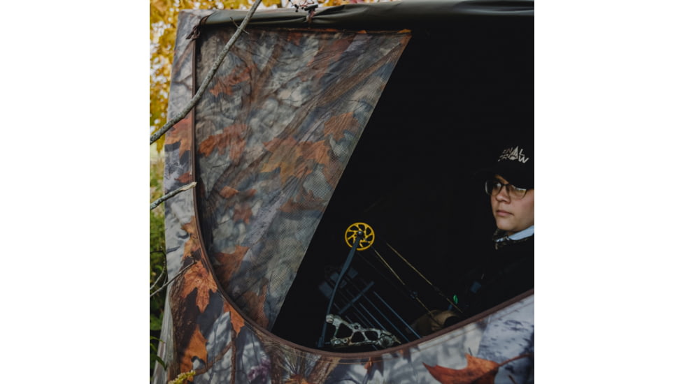 Barronett Blinds Prowler 350 Hunting Blind, Bloodtrail Woodland Camo, 012642022289