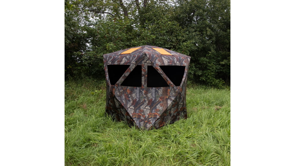 Barronett Blinds Road Runner Hunting Blind, Bloodtrail Woodland, 2-Person, RR200BT