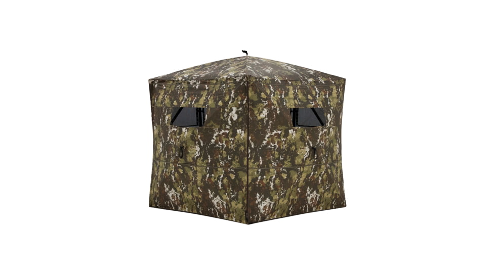 Barronett Blinds Spy 5, Portable Hunting Blind, 5-Sided Hub Blind, View-Through Mesh, Two Vertical Corner Doors, Crater Harvest, 72in x 84in x 84in, SP500CH, Crater Harvest, 72in x 84in x 84in, SP500CH