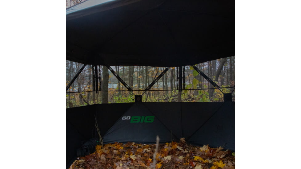 Barronett Blinds Spy 5, Portable Hunting Blind, 5-Sided Hub Blind, View-Through Mesh, Two Vertical Corner Doors, Crater Harvest, 72in x 84in x 84in, SP500CH, Crater Harvest, 72in x 84in x 84in, SP500CH
