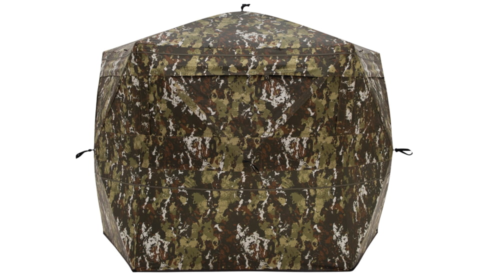 Barronett Blinds Spy 5, Portable Hunting Blind, 5-Sided Hub Blind, View-Through Mesh, Two Vertical Corner Doors, Crater Harvest, 72in x 84in x 84in, SP500CH, Crater Harvest, 72in x 84in x 84in, SP500CH