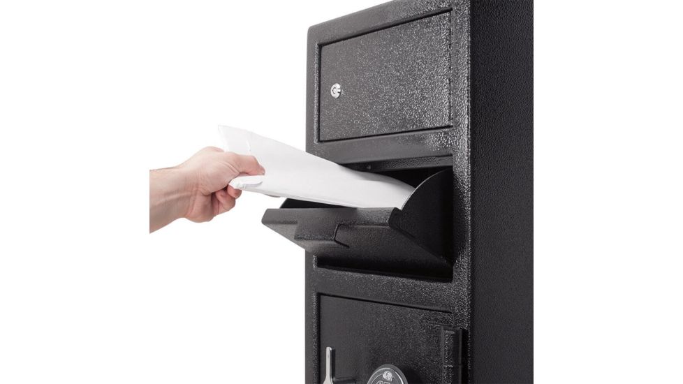 Barska 0.72/0.78 Cubic Ft Locker Depository Safe, Black, Large, AX13310