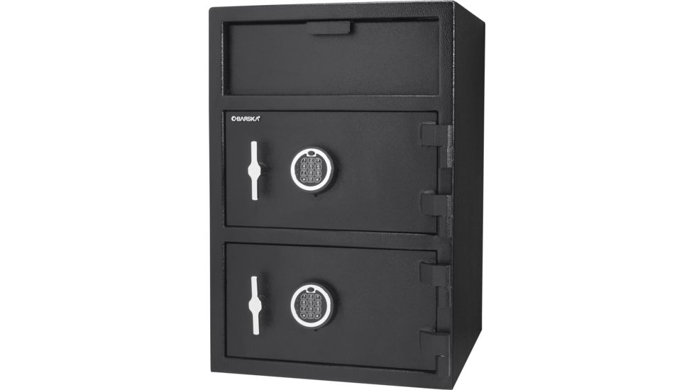 Barska 1.6/2 Cubic Ft Locker Depository Safe, Black, Medium AX13312