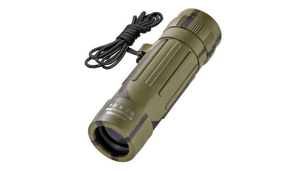 Barska 10x25 Lucid-View Pocket Roof BK-7 Prism Monocular, Camo - Clam Pack AA10194