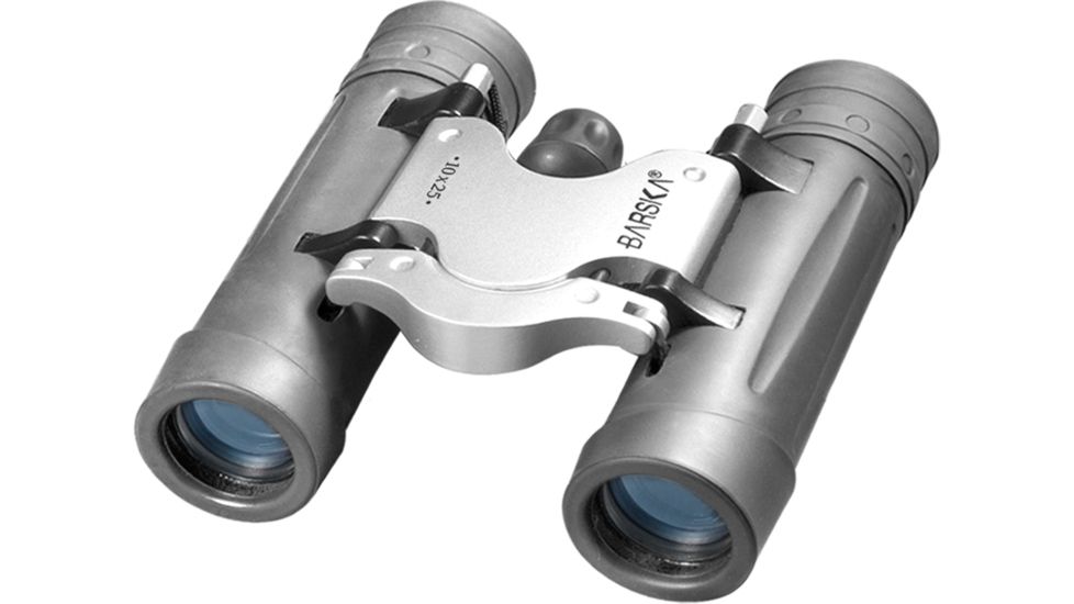 Barska 10x25 Trend Compact Roof Prism Fully Coated Binoculars, Gray AB10126