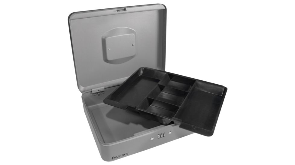 Barska 12in. Cash Box w/ Combination, Fully OpenCB11788