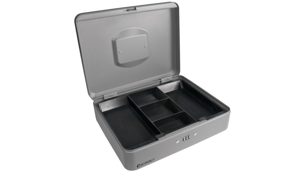Barska 12in. Cash Box, Combination Lock, Open and Empty CB11788