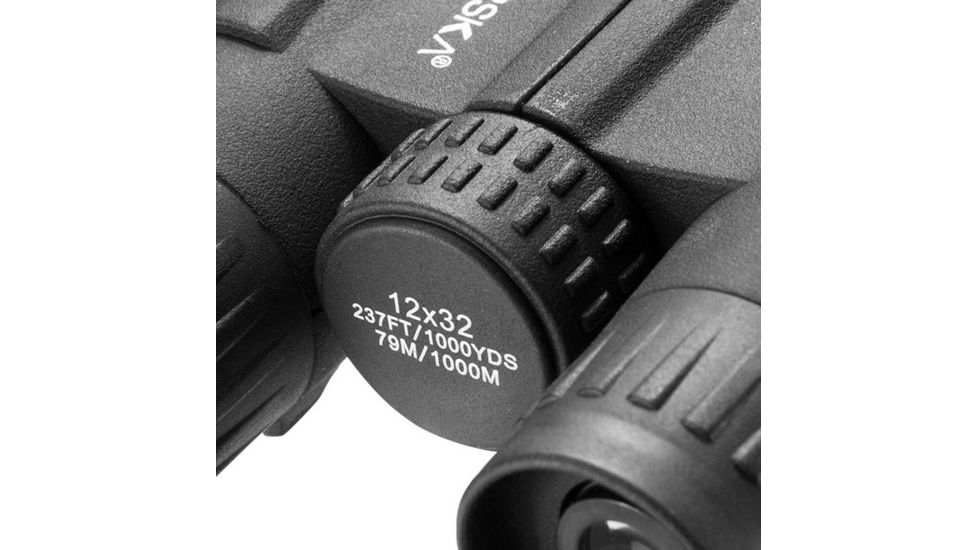 Barska 12X32 Colorado Binoculars, BK-7 Roof Prism, Right Eye Diopter, Black AB12510