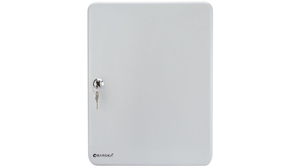 Barska 160 Key Lock Box Security Safe, Steel, Gray CB12488