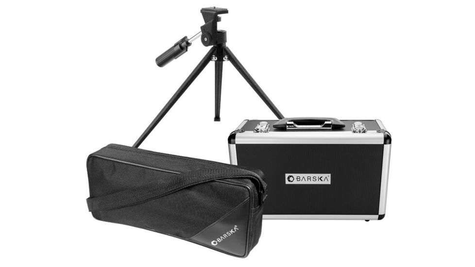 Barska 20-60x60 Blackhawk Spotting Scope, Angled, Porro Prism, BK-7 , Glare Reducing Sunshade, Green AD12706