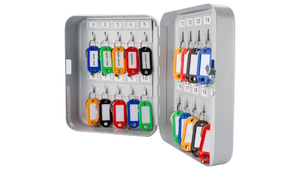 Barska 20 Key Lock BoxSecurity Safe, Steel, Black CB12482