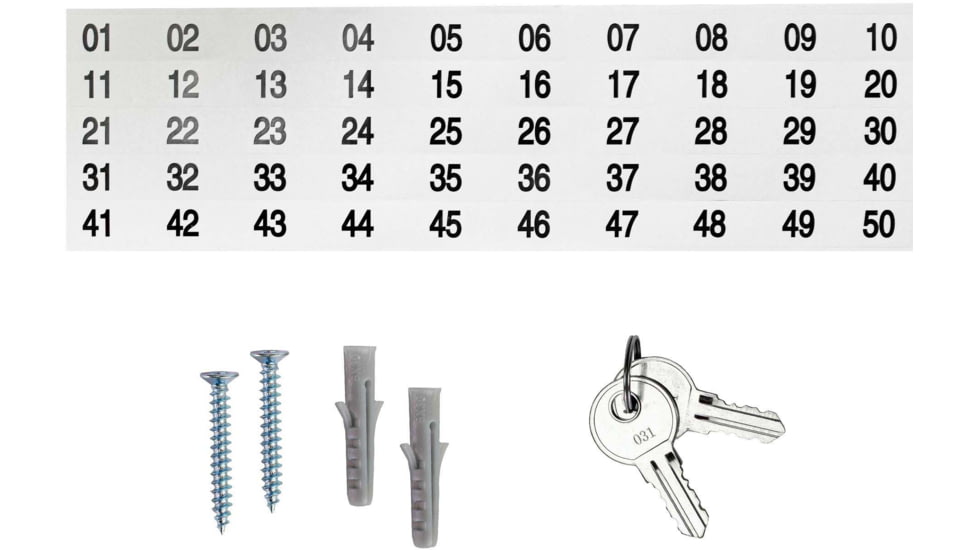 Barska 40 Key Lock Box, Green Tags, Gray, Small, CB13758