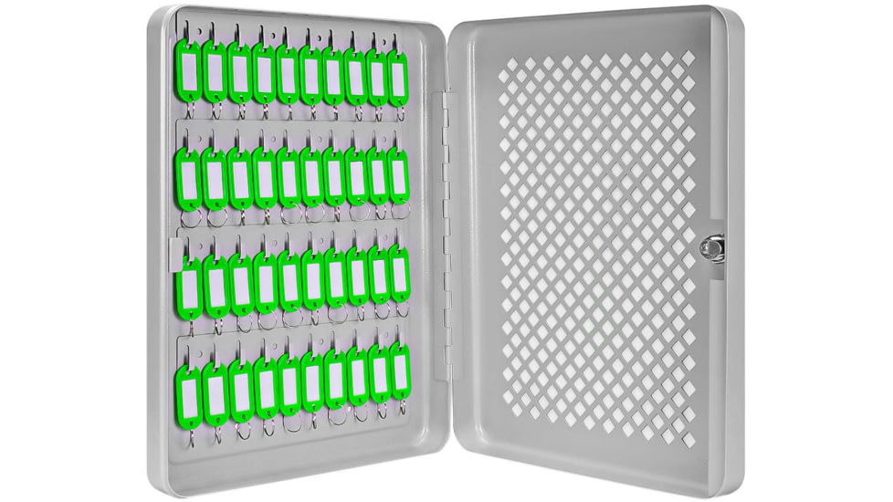 Barska 40 Key Lock Box, Green Tags, Gray, Small, CB13758