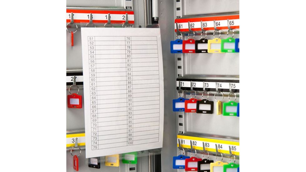 Barska 400 Key Adjustable Lock Box Security Safe w/ Key Lock, Steel, Gray CB12490