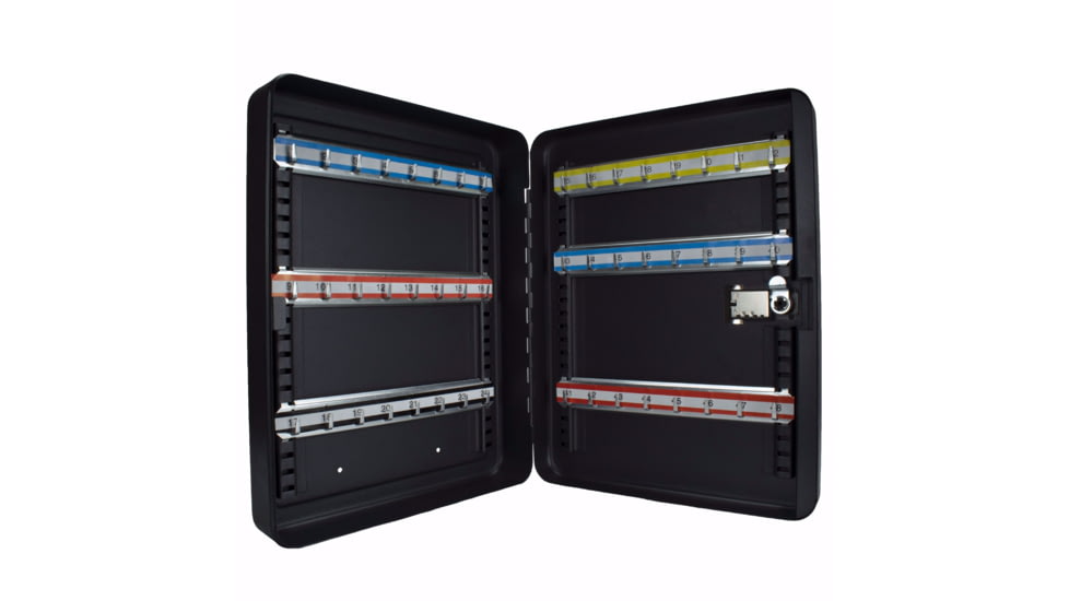 Barska 48 Keys Adjustable Key Lock Box with Combination Lock, Black, CB13606