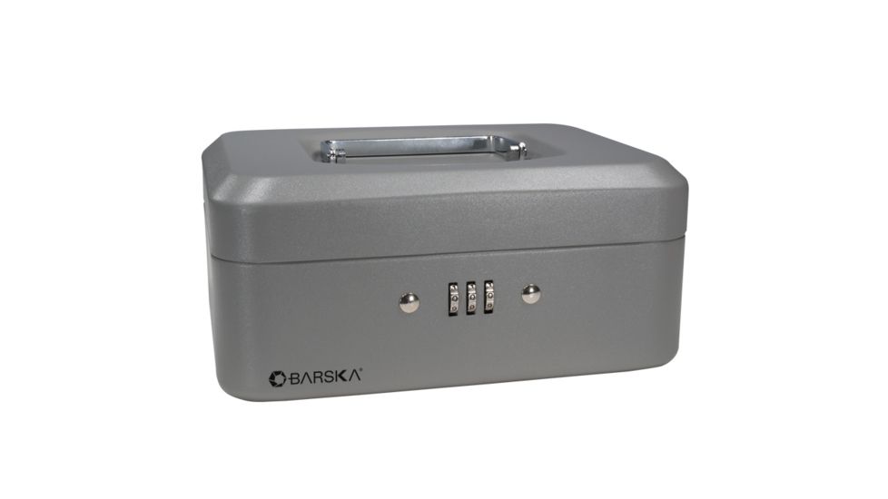 Barska 8in. Combination Lock Box, Closed CB11784