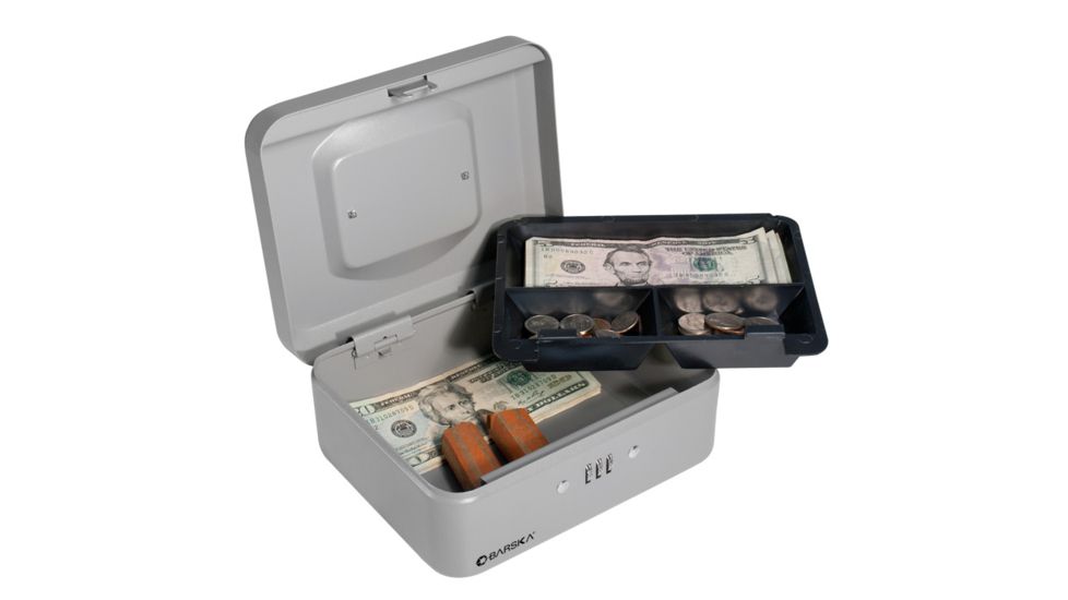 Barska 8in. Combination Lock Box, Lifted Drawer CB11784