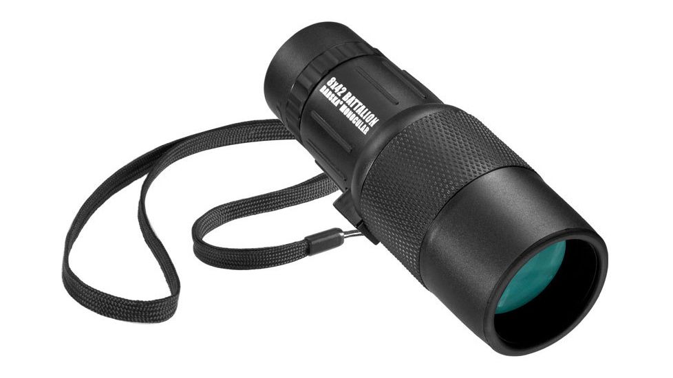 Barska 8x42 Monocular, Battalion, Bak-4, FMC, Close Focus, Water Resistant, Black AA11958