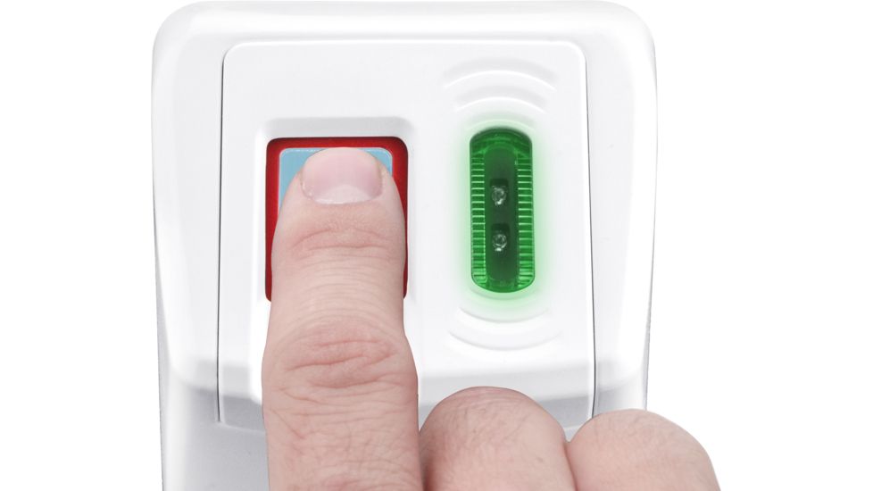 Barska Biometric and RFID Security Door Lock,White EA12936