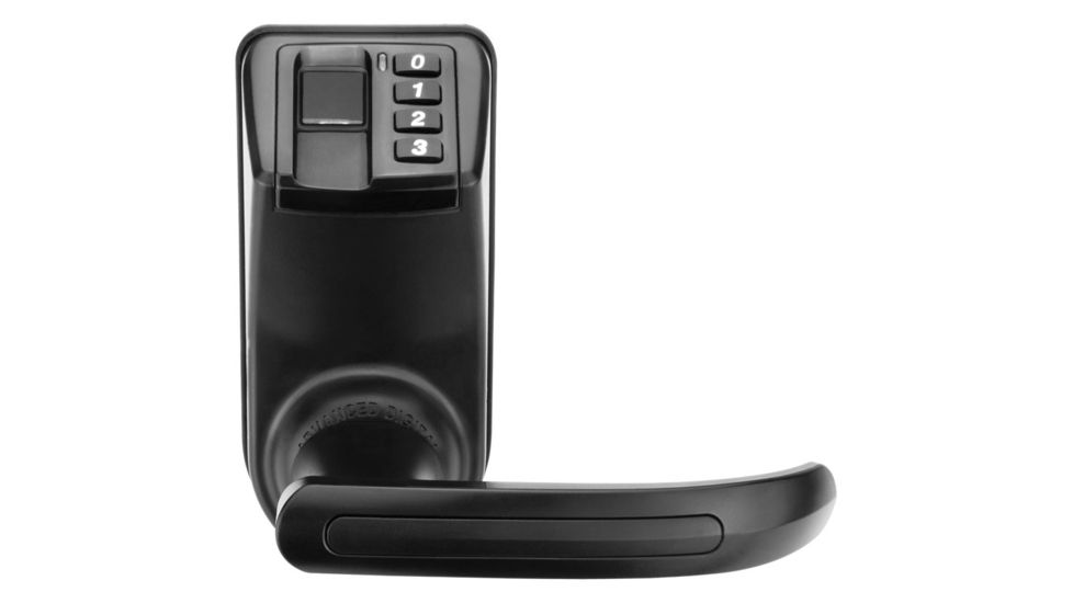 Barska Biometric Security Door Lock,Reversible Handle,Black EA12442