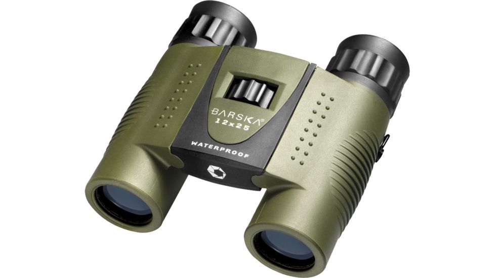 Barska Blackhawk 12x25 Roof BaK4 Prism Waterproof Binoculars, Olive AB10242