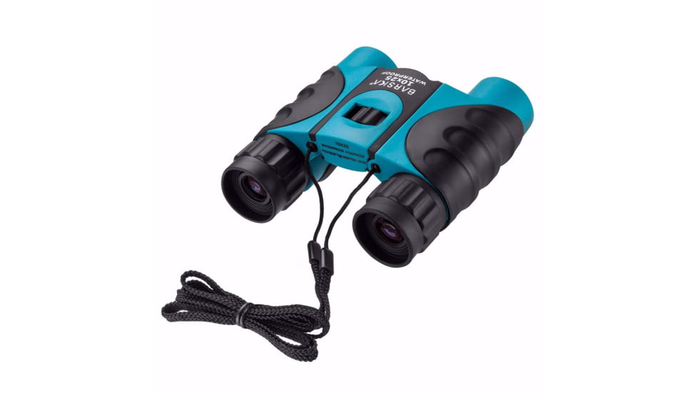 Barska Blueline 10x25mm Roof Prism Binoculars, Blue, Small, AB12726