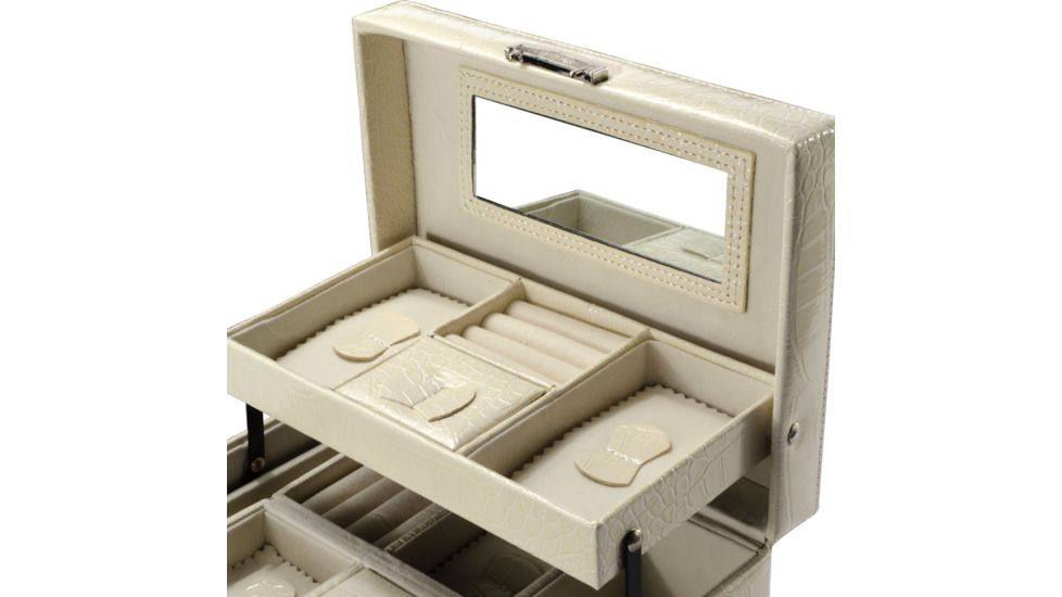 Barska Cheri Bliss Jewelry Case JC-300,8x7.5x6in,Cream BF12502