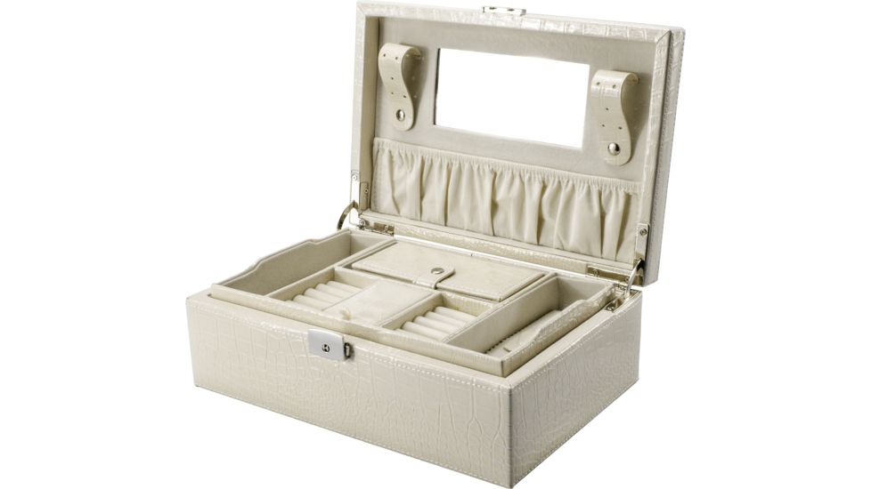 Barska Cheri Bliss Jewelry Case JC-400,11x7.5x4in,Cream BF12504