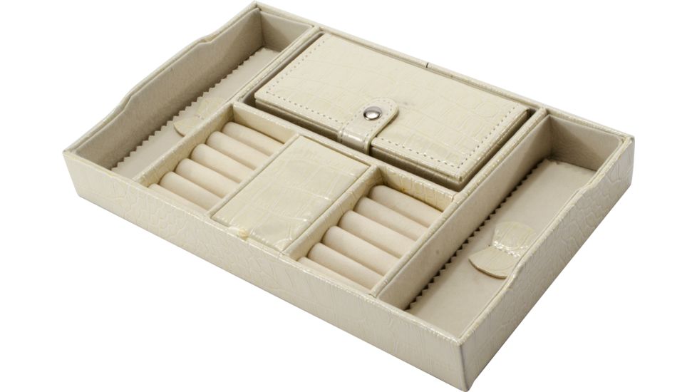 Barska Cheri Bliss Jewelry Case JC-400,11x7.5x4in,Cream BF12504