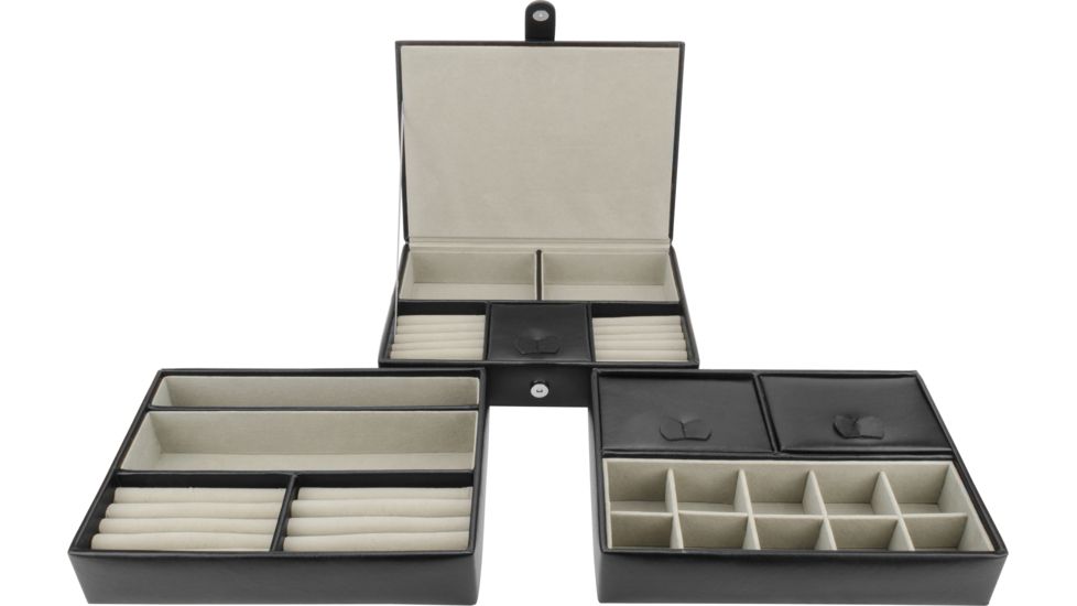 Barska Cheri Bliss Jewelry Case JC-500,7.5x10.25x6.25in,Black BF12708