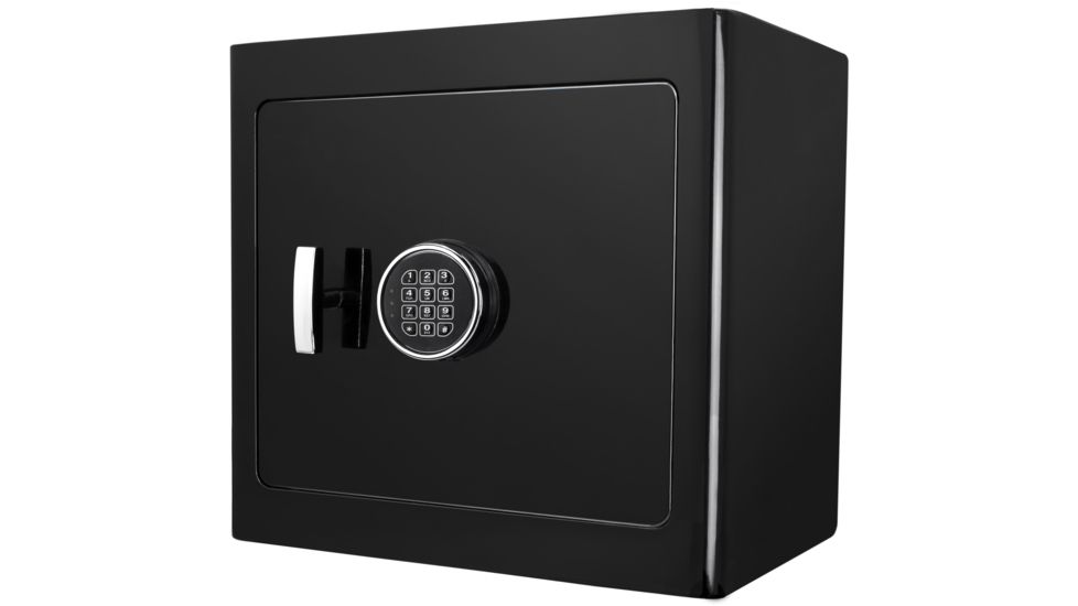 Barska Digital Keypad Jewelry Fireproof Safe, 3 Solid Steel Locking Bolts, Black, Medium AX13106