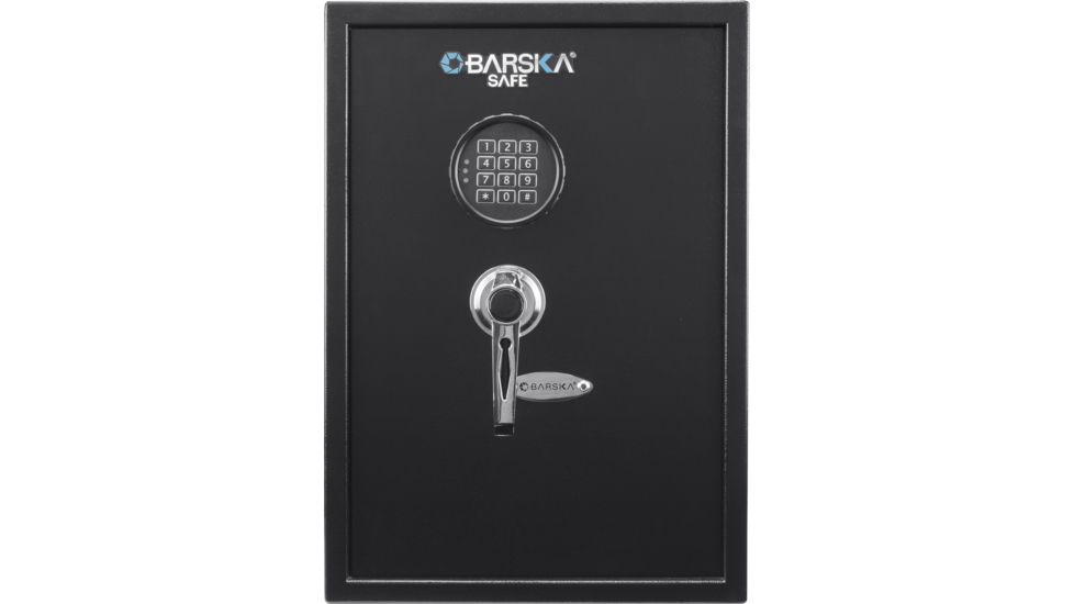 Barska Digital Keypad Safe, 1.45 Cubic Ft, 3 Solid Steel Locking Bolts, Black, Large AX13098