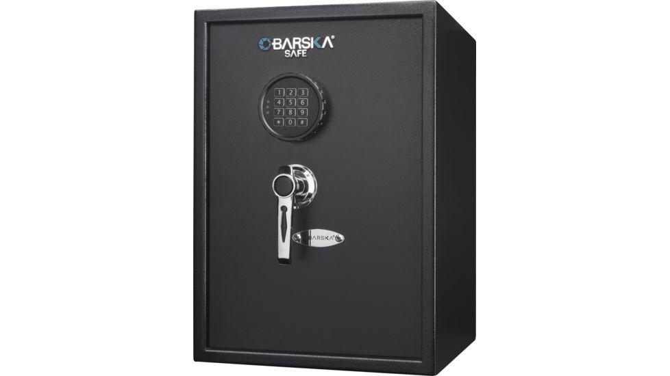 Barska Digital Keypad Safe, 1.45 Cubic Ft, 3 Solid Steel Locking Bolts, Black, Large AX13098