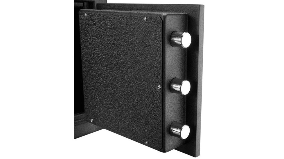 Barska DX-200 Standard Depository Keypad Safe, Anti-Fishing Baffles, Solid Steel, Black, Outer Dimensions - 14 x 14 x 20 in AX12588