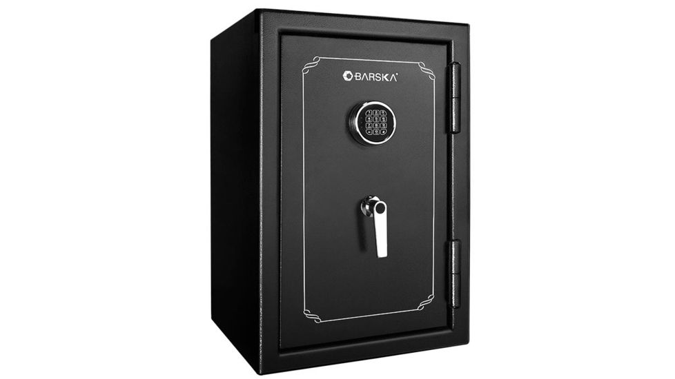 Barska FV-500 Fireproof Vault Safe, Pry-Resistant Recessed Door, Black, Outer Dimensions 20 x 20 x 30 in AX12674