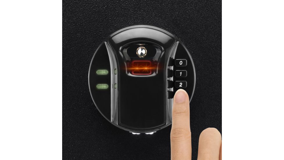 Barska HQ800 Standard Quick Access Keypad Biometric Rifle Safe,Black AX12760