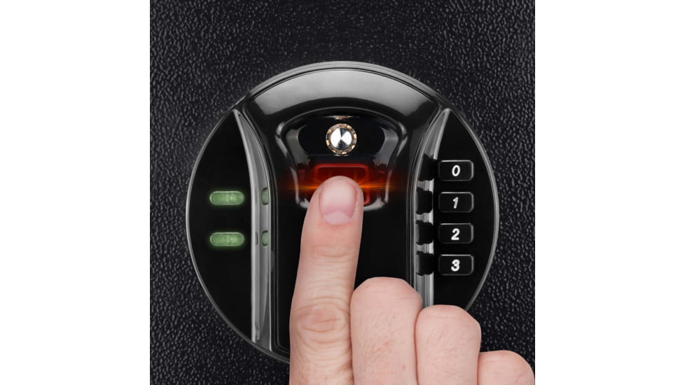 Barska HQ800 Standard Quick Access Keypad Biometric Rifle Safe, Black, AX12760