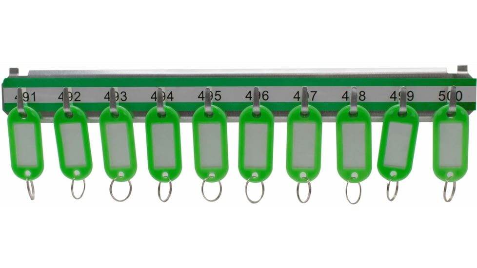 Barska Labeled Key Shelves w/ 401-500 Numbered Hooks for Key Cabinets, Multi, Medium, AF13690