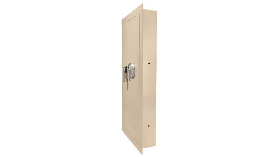 Barska Large Biometric Wall Safe,30x13.6x3.5in,Cream AX12408
