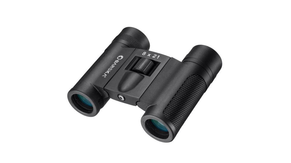 Barska Lucid View Compact 8x21mm Roof Prism Binoculars, Black, Small, AB13273